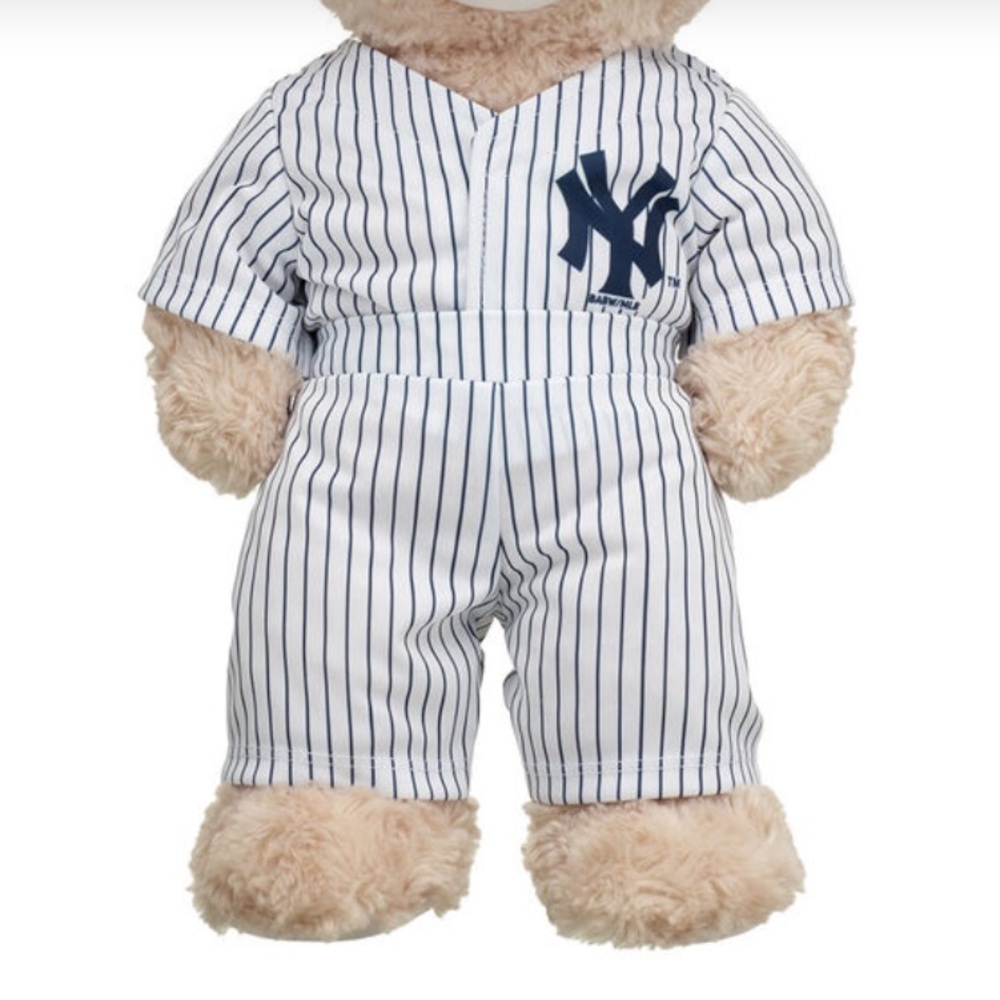 Build-A-Bear Pinstripe Baseball Jersey New York Yankees Authentic Kids
